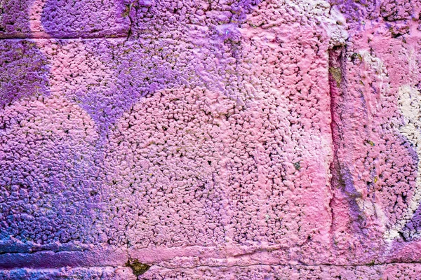 Pinkfarbenes Graffiti Aus Nächster Nähe Auf Betonsteinwänden Street Art Hintergrund — Stockfoto