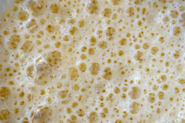Muzlu milkshake dokusu. Meyve püresi. Yakın plan..