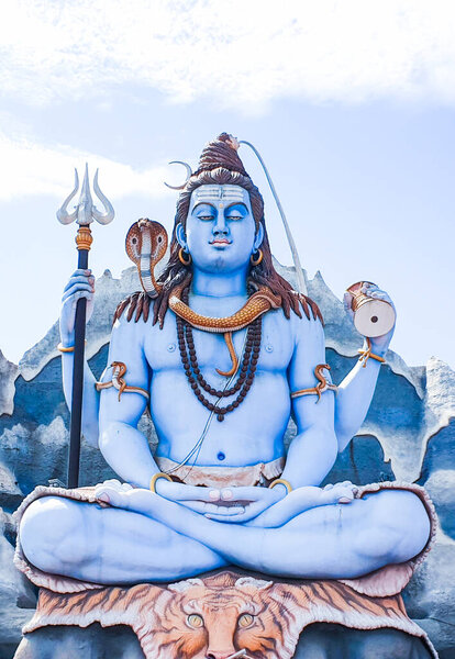 Shiva God statue in Near Surat, Gujarat.