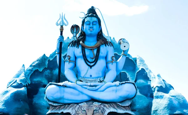 Shiva Statua Dio Nel Vicino Surat Gujarat — Foto Stock