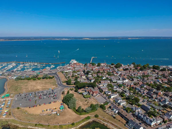 Letecký Pohled Yarmouth Ostrov Wight — Stock fotografie