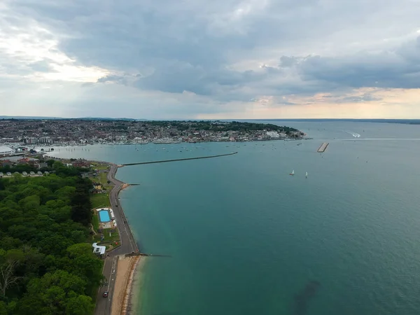 Letecký Pohled Cowes Ostrov Wight — Stock fotografie