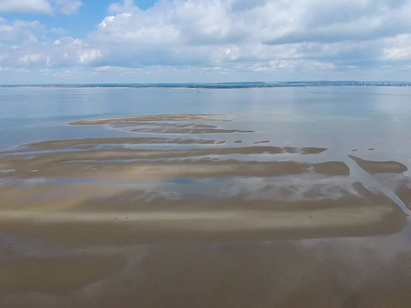 Flygfoto Över Stranden Ryde Isle Wight — Stockfoto