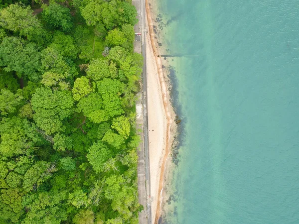 Vista Aérea Una Playa Cerca East Cowes Isla Wight — Foto de Stock