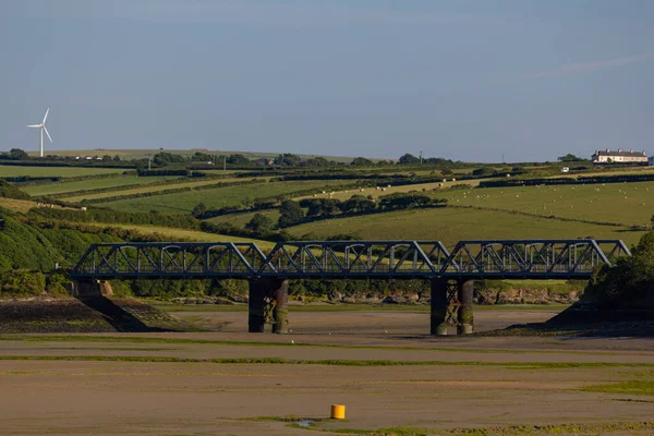 Starý Železniční Most Poblíž Padstow Cornwall Velká Británie — Stock fotografie