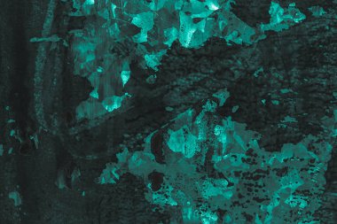 Eski püskü bir geçmiş. Cyan renk arkaplanı. Desenli metalik duvar
