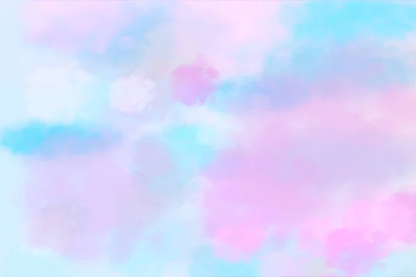 Pastel Cute Watercolor Background Pink Purple Blue Splashes — Stock Photo, Image