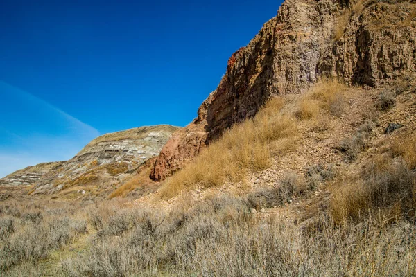 Νωρίς Την Άνοιξη Ερημότοποι Drumheller Alberta Καναδάς — Φωτογραφία Αρχείου