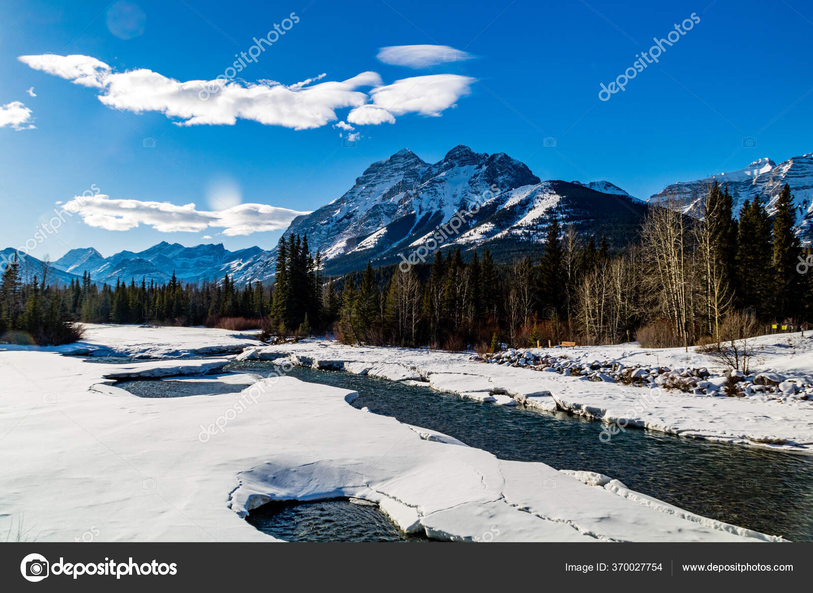 Kananaskis River Winds Way Village Kananaskis Alberta Canada — Stock Photo