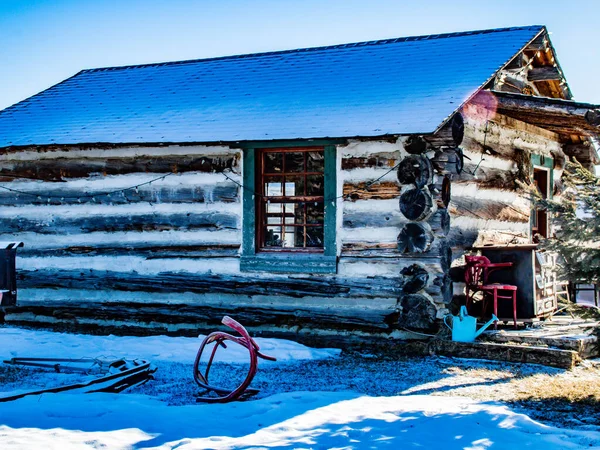 Historische Gut Erhaltene Gebäude Millarville Alberta Kanada — Stockfoto