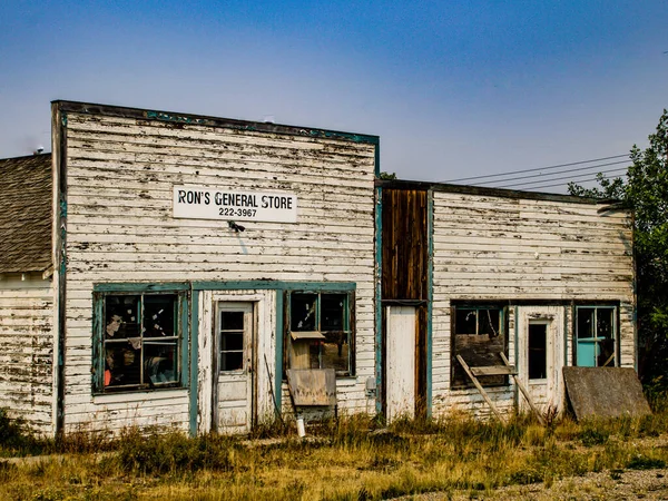 Alte Gebäude Stehen Noch Dorothy Alberta Kanada — Stockfoto