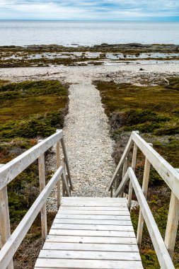 Tepeden merdiven, Bellburne, Newfoundland, Kanada