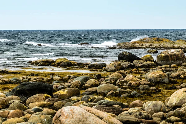 Lawrence Seaway Praia Rochosa Green Point Parque Nacional Gros Morne — Fotografia de Stock