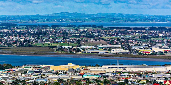 Vista Las Casas Auckland Nueva Zelanda Desde Monte Edén — Foto de Stock