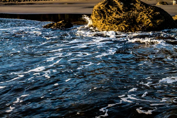 Surf Rullar Opunaki Beach Opunaki Nya Zeeland — Stockfoto