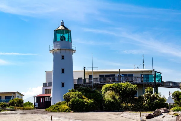 Faro Del Cabo Edgemont Taranaki Nueva Zelanda — Foto de Stock