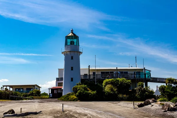 Faro Del Cabo Edgemont Taranaki Nueva Zelanda — Foto de Stock