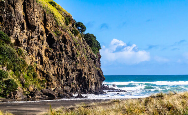 Песчаные пляжи Пия-Бич, Окленд, Новая Зеландия
