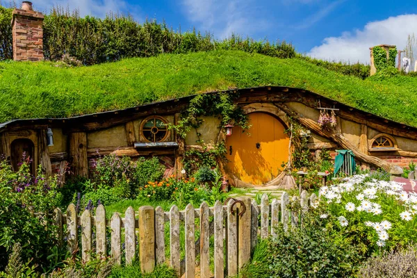 Hobbiton Köyü Matamata Yeni Zelanda — Stok fotoğraf