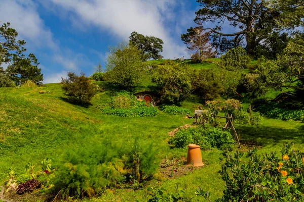 霍比特人的村庄新西兰Matamata — 图库照片