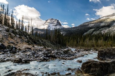 Yoho 'nun dağ zirveleri. Yoho Ulusal Parkı. British Columbia, Kanada.