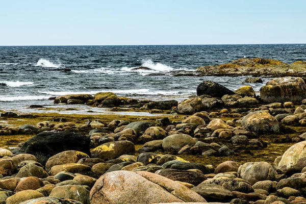 Lawrence Seaway Praia Rochosa Green Point Parque Nacional Gros Morne — Fotografia de Stock