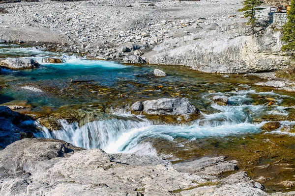 Head waters of the Elbow River near the falls. Elbow Falls Provincial Recreation Area, Alberta, Canada