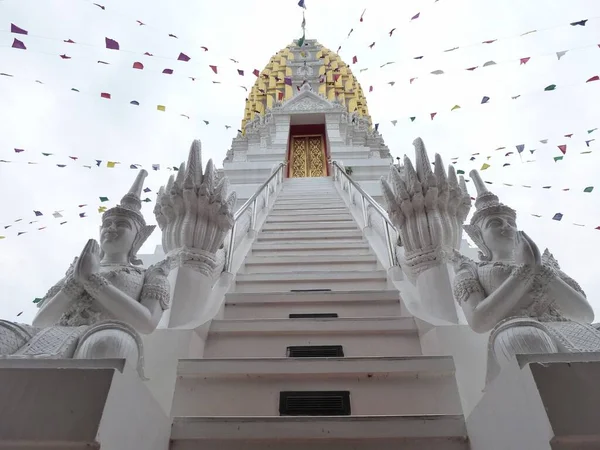 Beautiful Stairs Leading Prang Wat Phra Ratana Mahathat Phitsanulok — Stock Photo, Image