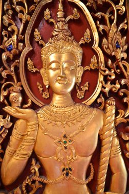 Chiang Rai 'deki Wat Phra Singh' de inanılmaz bir güzellik: Kepenkte altın bir Buda resmi