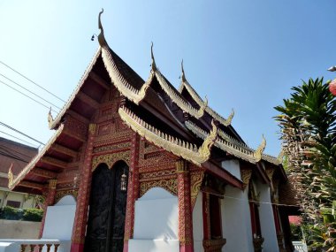 Chiang Mai 'de güzel bir viharn.