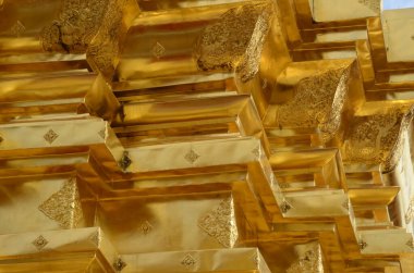 Chiang Mai 'deki Doi Suthep Wat Phra' da her yerde altın var.