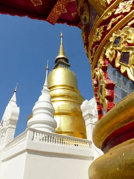 Golden Chedi Wat Suan Dok Chiang Mai — Stock Photo, Image