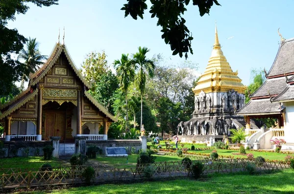 Wat Chiang Man Templo Más Antiguo Chiang Mai — Foto de Stock