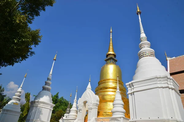 Chedis Des Wat Suan Dok Chiang Mai — Stockfoto