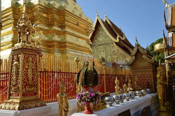 Wat Phra Doi Suthep Chiang Mai Probably Most Beautiful Temple — Stock Photo, Image