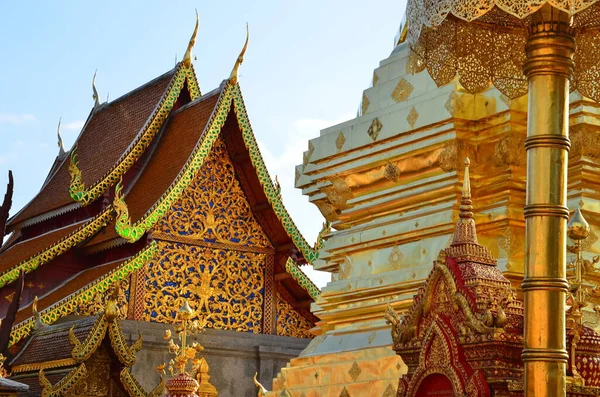 Wat Phra Que Doi Suthep Chiang Mai Probablemente Templo Más —  Fotos de Stock