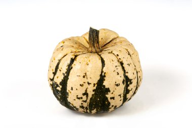 İzole yeşil ve beyaz kabak