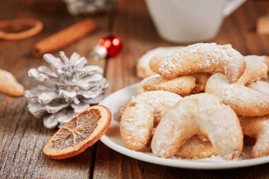 Tatlı Noel vanilya at ayakkabı kurabiye