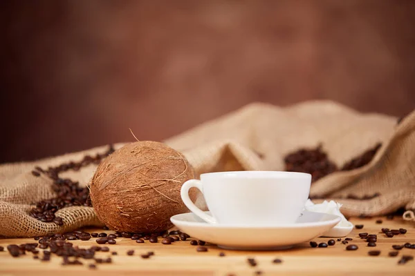 咖啡椰子黄油油防弹饮食 — 图库照片