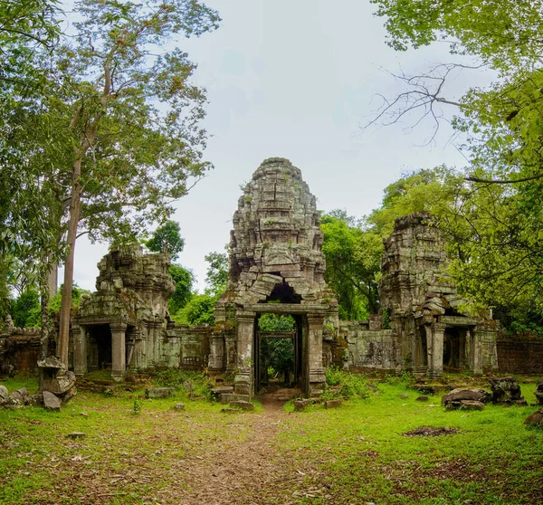 Preah Khan Tempelingång Angkor Siem Reap Kambodja — Stockfoto
