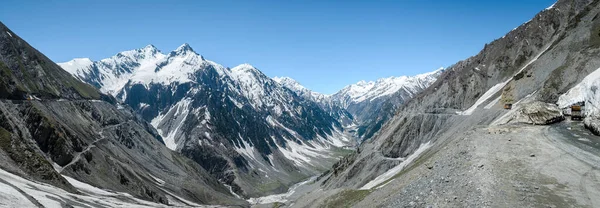 Paisaje Cordillerano Seco Del Himalaya Desde Camino Montañoso Srinagar Leh —  Fotos de Stock