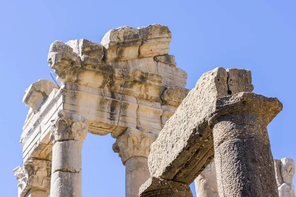 Ancient Roman Temple Dedicated Zeus Baal Byzantine Era Basilica Sit — Stock Photo, Image