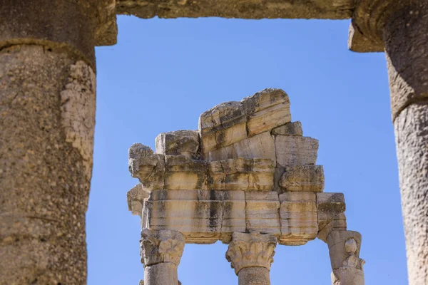Ancient Roman Temple Dedicated Zeus Baal Byzantine Era Basilica Sit — Stock Photo, Image