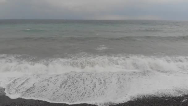 Hermoso Ondulado Mar Negro — Vídeo de stock