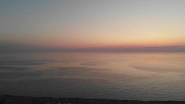 Krásné Černé Moře Při Západu Slunce — Stock video