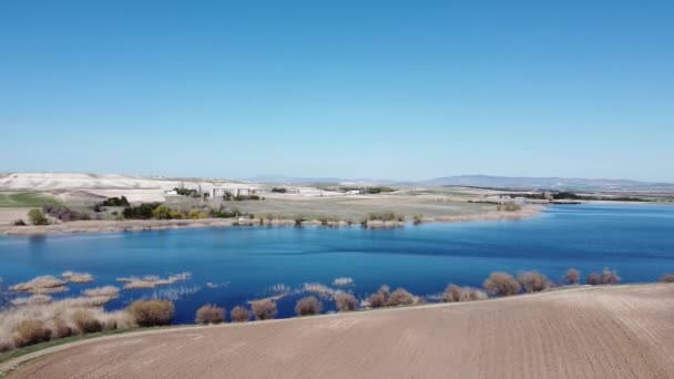 Lago Ikizce Localizado Aldeia Ankara Glba Ikizce Foi Tomado Como — Vídeo de Stock