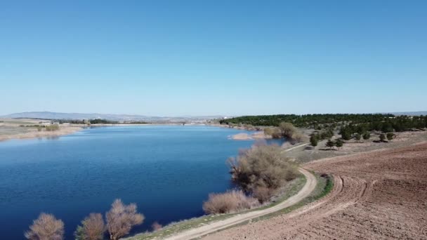 Lago Ikizce Localizado Aldeia Ankara Glba Ikizce Foi Tomado Como — Vídeo de Stock