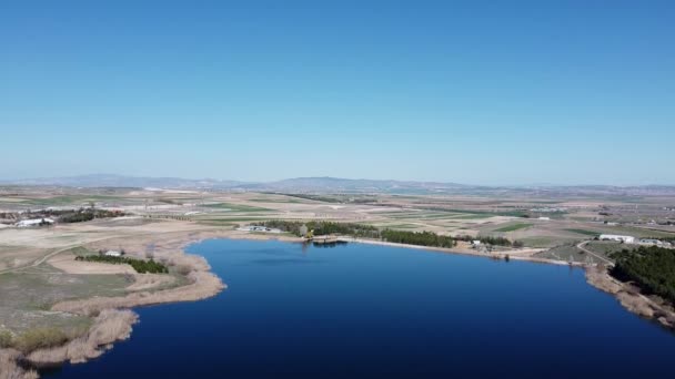 Lago Ikizce Localizado Aldeia Ankara Glba Ikizce Foi Tomado Como — Vídeo de Stock