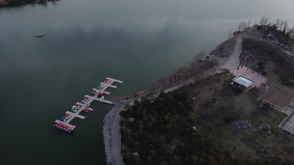 Блакитне Озеро Мамак Анкара Mavi Gol Bayindir Baraji Mamak Ankara — стокове відео