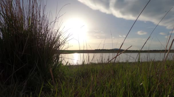 Dikilitas Goleti Dikilitas Golbasi Ankara Immagini Aeree Tramonto Del Lago — Video Stock